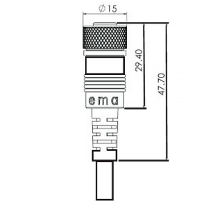 Кабель с прямым разъемом EMA C02I4C12